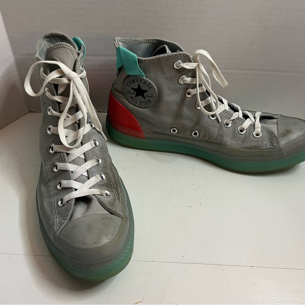 Converse 171693C Chuck Taylor ASCX HighTop Ash Stone Canvas Men’s Sneakers Sz 10